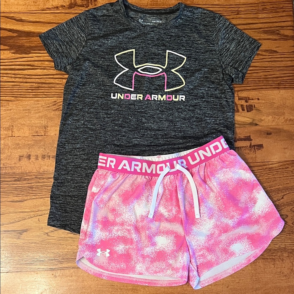Girl’s Under Armour Tee and Shorts